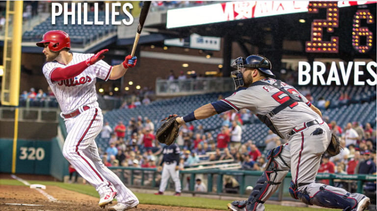 phillies vs atlanta braves match player stats